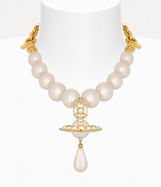 NANA x Vivienne Westwood Golden Pearl Necklace 25th Limited