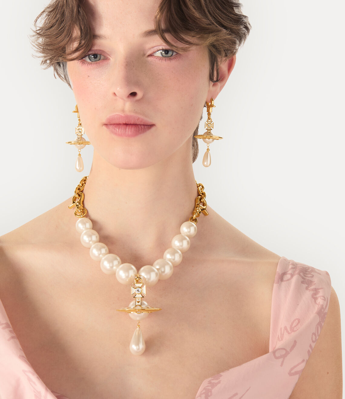 NANA x Vivienne Westwood Golden Pearl Necklace 25th Limited