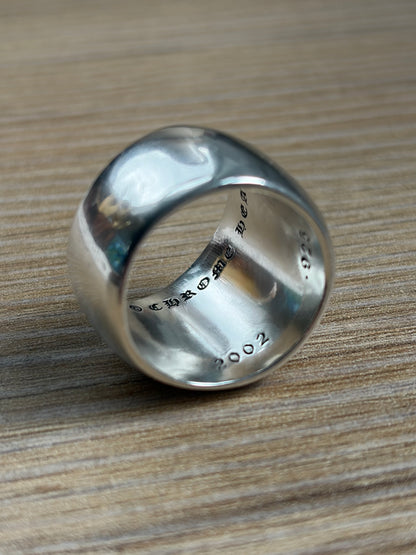 Chrome Hearts CLSSC OVAL STAR Classic Silver Ring Men's Size 9.5 Used & Polished
