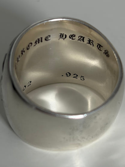 Chrome Hearts CLSSC OVAL STAR Classic Silver Ring Men's Size 9.5 Used & Polished