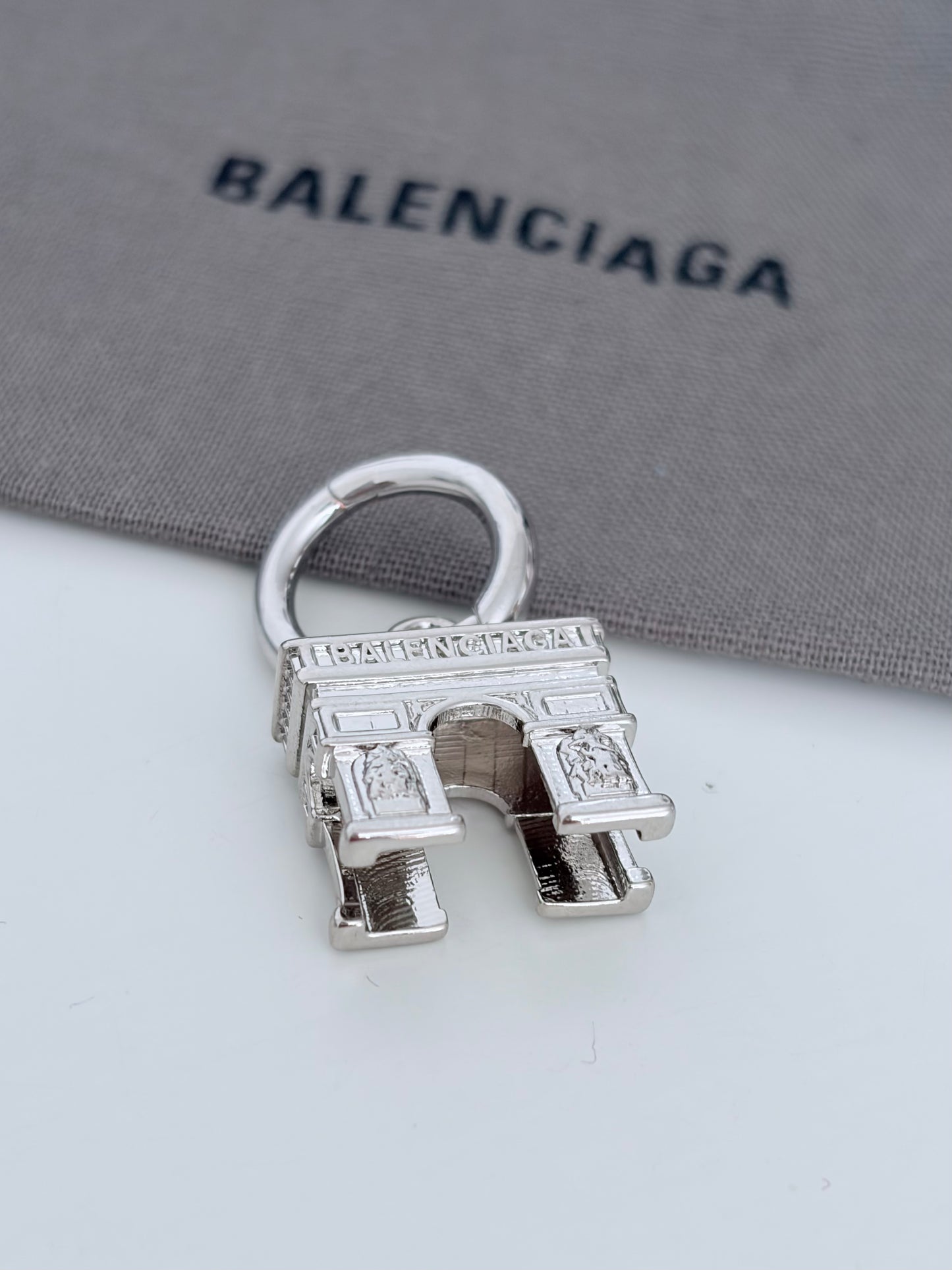 Balenciaga Carousel Arch Collector Earrings in Silver/gold pre-owned