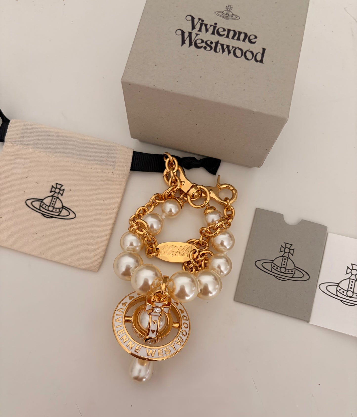 NANA x Vivienne Westwood Golden Pearl Necklace 25th Limited