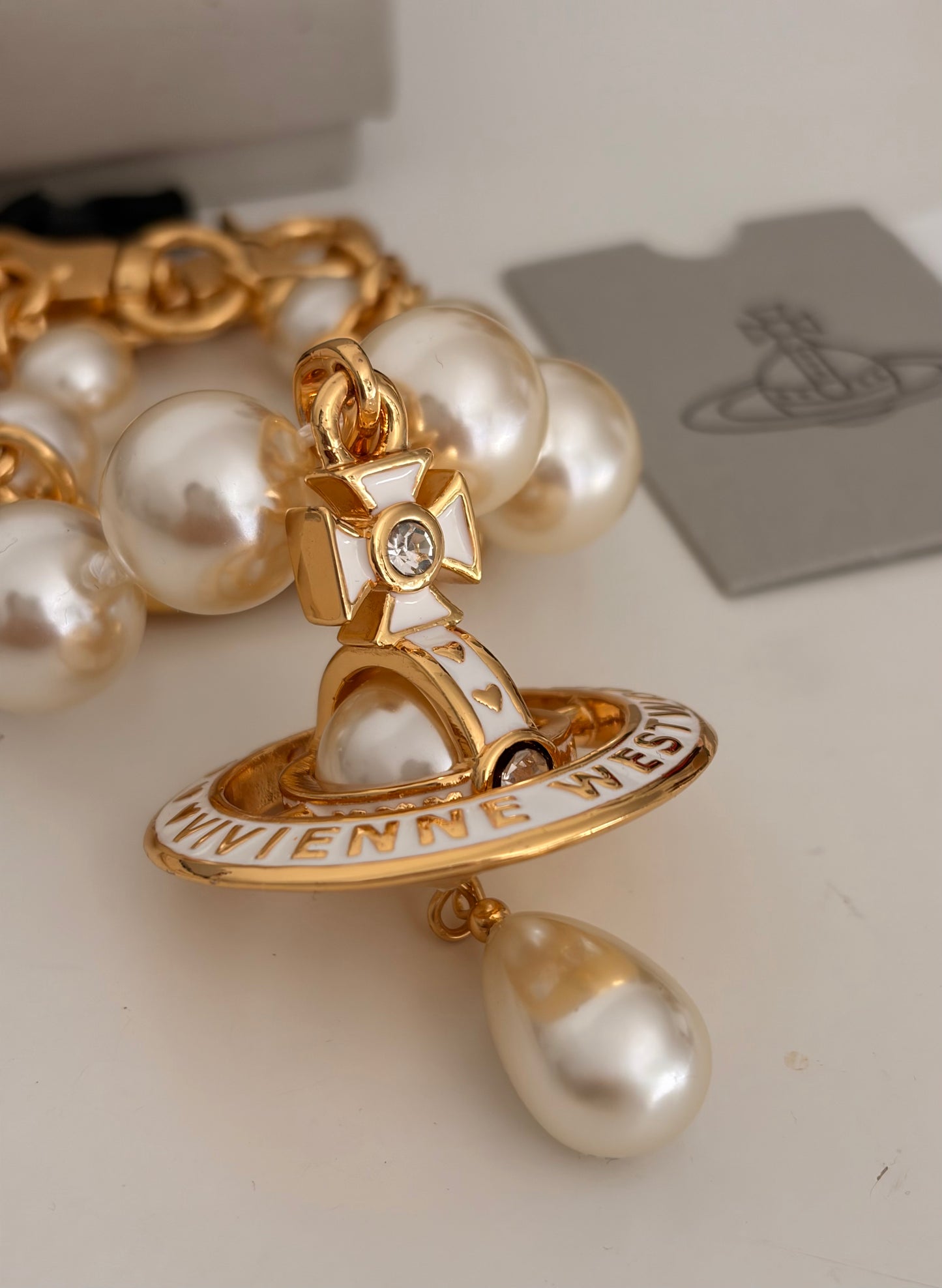 NANA x Vivienne Westwood Golden Pearl Necklace 25th Limited