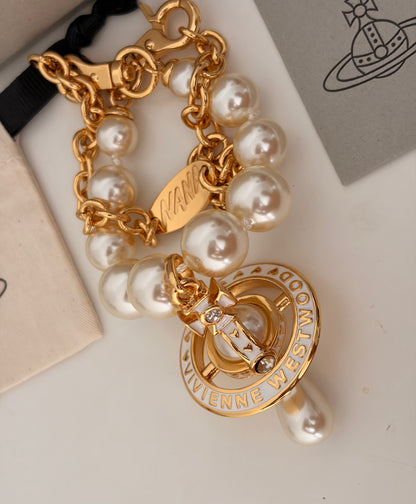 NANA x Vivienne Westwood Golden Pearl Necklace 25th Limited