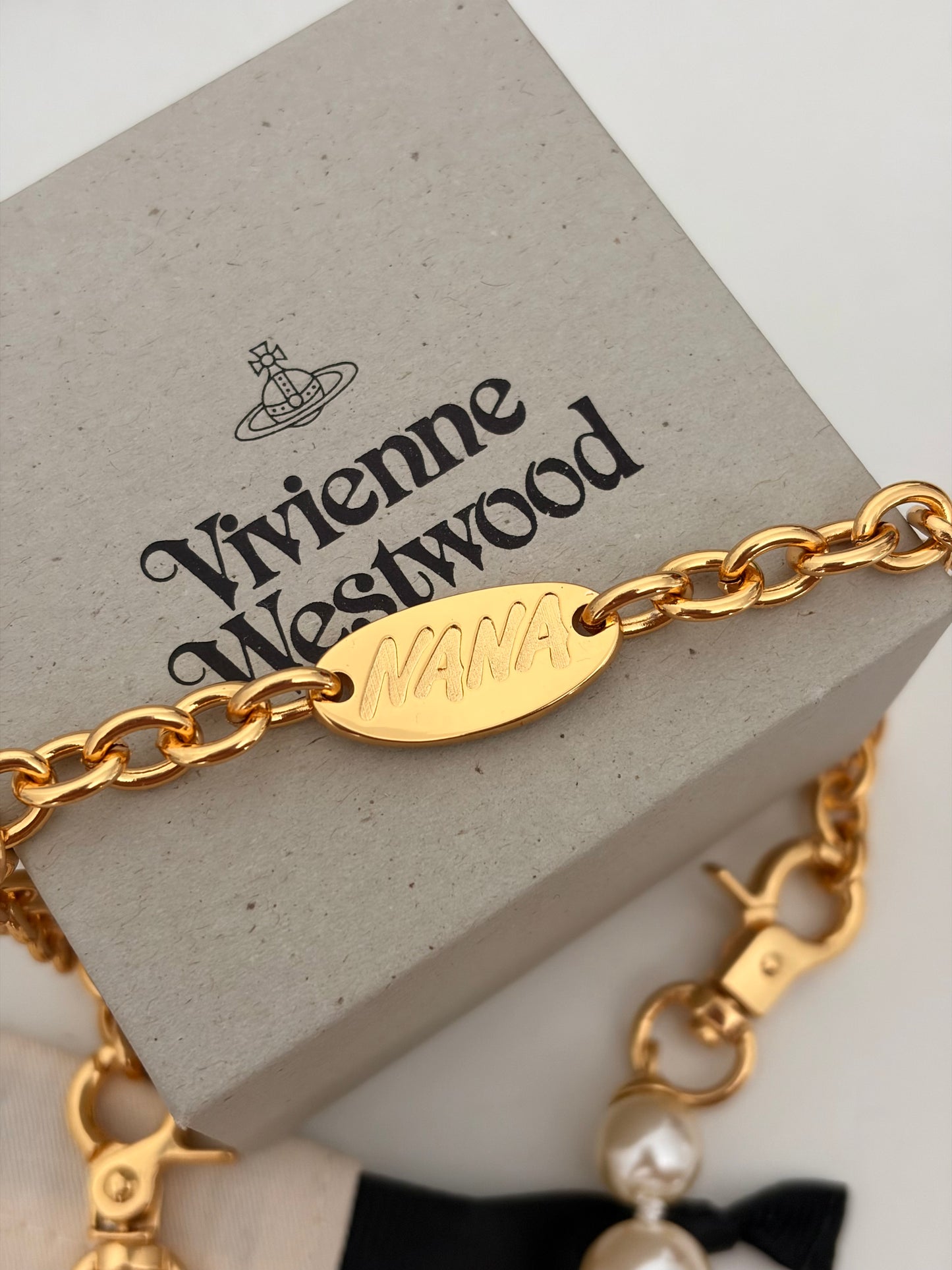 NANA x Vivienne Westwood Golden Pearl Necklace 25th Limited