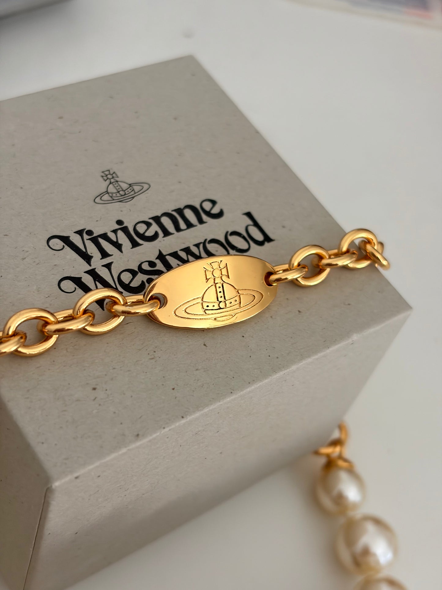 NANA x Vivienne Westwood Golden Pearl Necklace 25th Limited