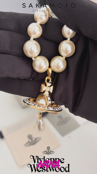NANA x Vivienne Westwood Golden Pearl Necklace 25th Limited