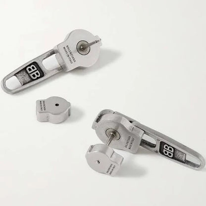 Balenciaga Zip-Up earrings Pre-own