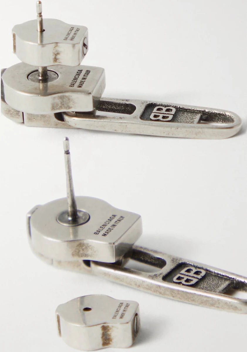 Balenciaga Zip-Up earrings Pre-own