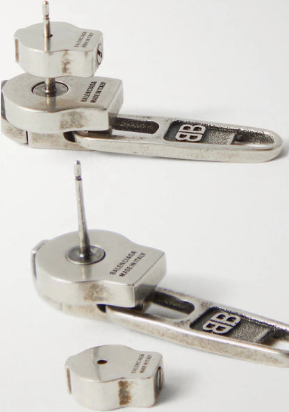 Balenciaga Zip-Up earrings Pre-own